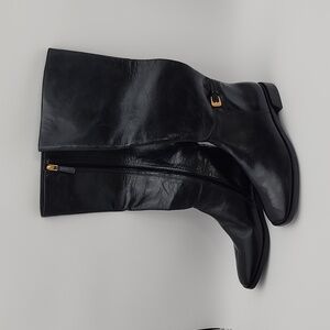 Tory Burch Knee High Riding Boots Black Size 8